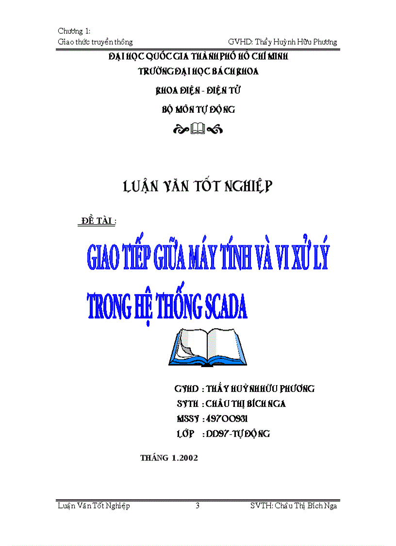 image for page Kết nối PC với vi xử lý trong hệ SCADA