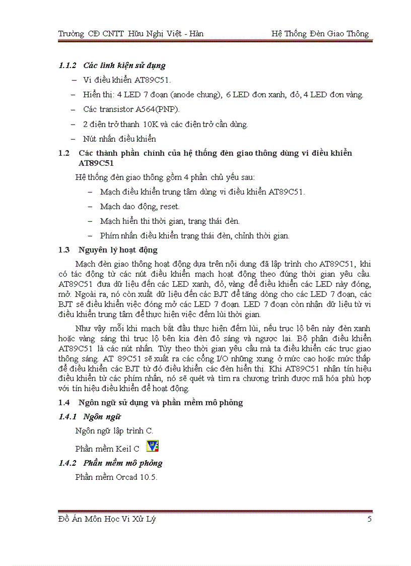 image for page Hệ thống điều khiển đèn giao thông lập trinh C