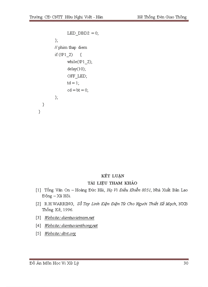 image for page Hệ thống điều khiển đèn giao thông lập trinh C