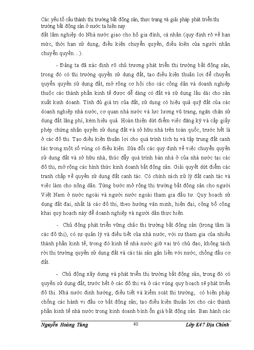 image for page Các yếu tố cấu thành thị trường bất động sản thực trạng và giải pháp phát triển thị trường bất động sản ở nước ta hiện nay