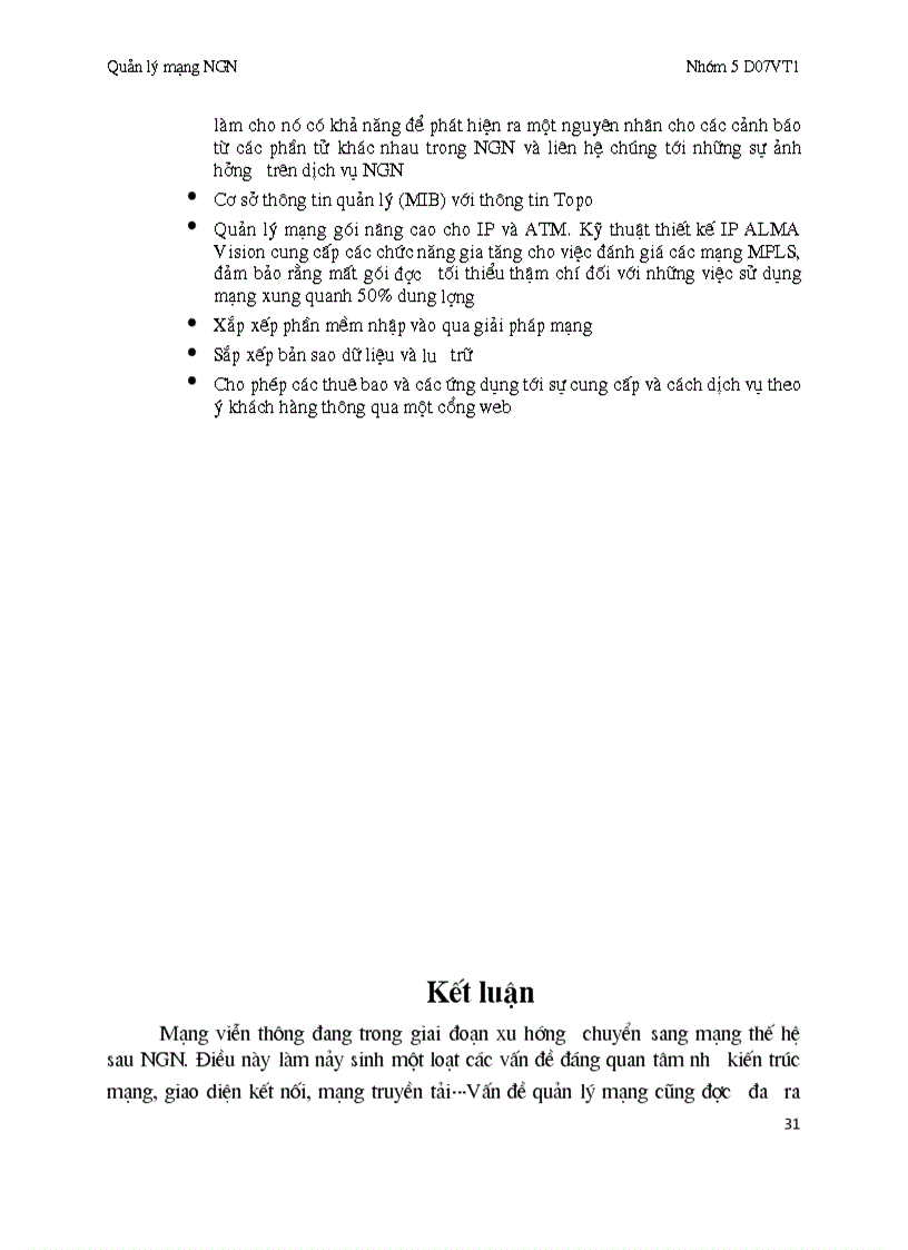 image for page Quản lý mạng NGN