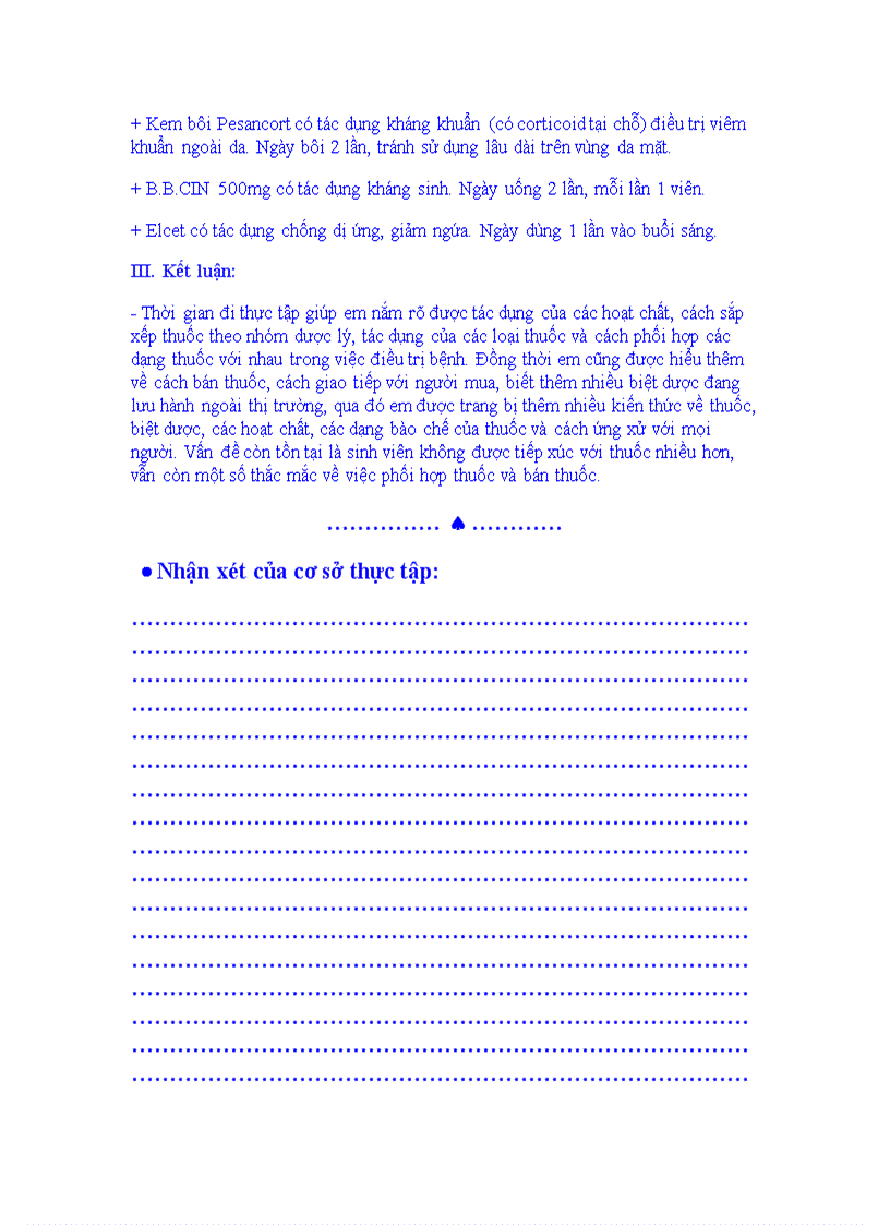 image for page Bài báo cáo thực tập thực tế ở nhà thuốc hiệu thuốc