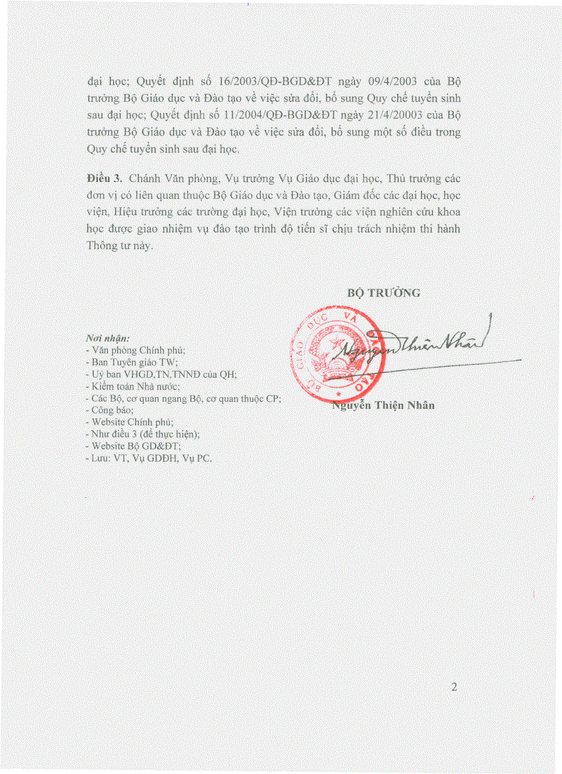 image for page Quy định về đào tạo tiến sỉ