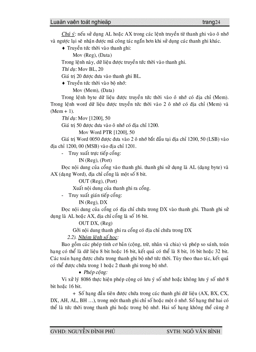 image for page Luận văn tốt nghiệp VXL Intel 8086