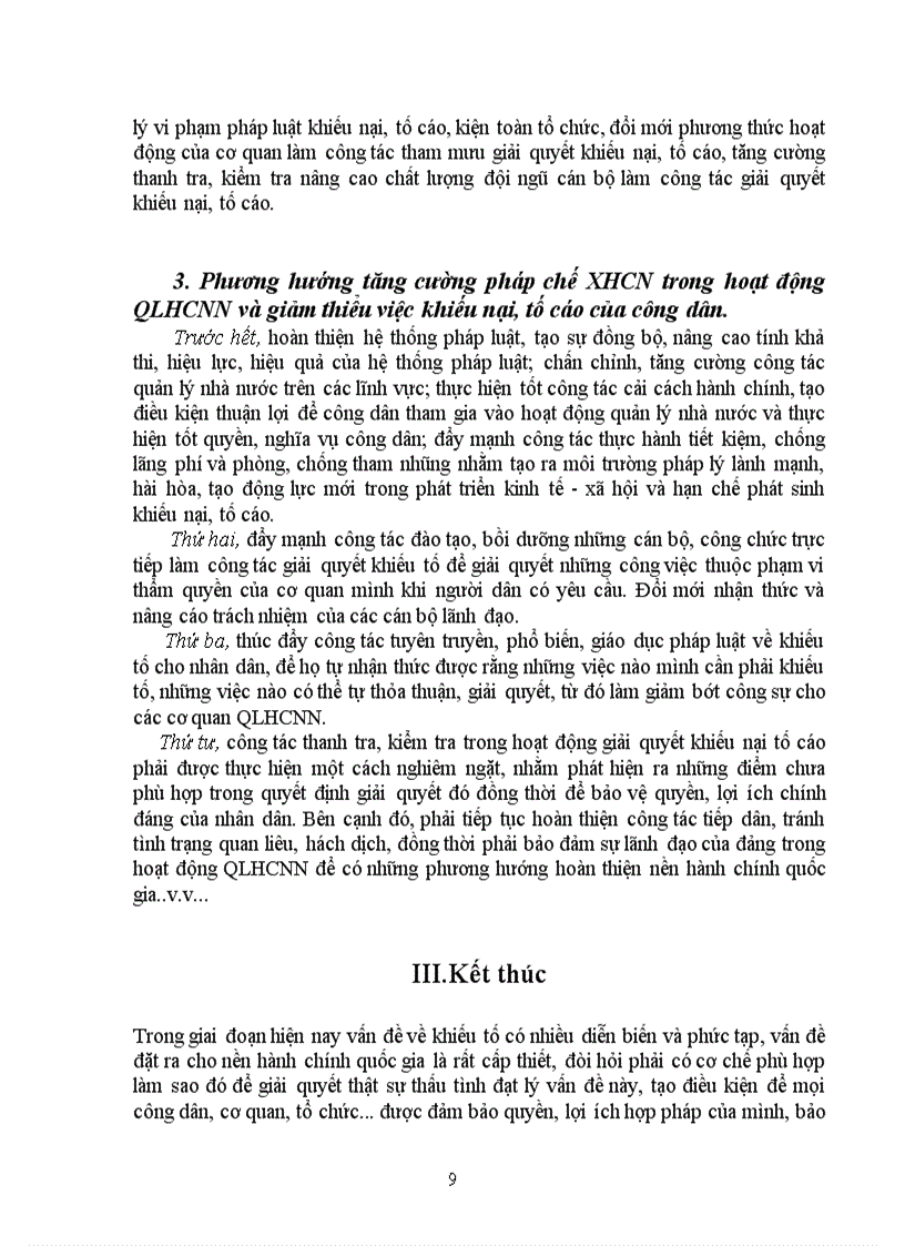 image for page Phân tích vai trò của khiếu nại tố cáo và giải quyết khiếu nại tố cáo đối với việc đảm bảo pháp chế trong quản lý hành chính nhà nước