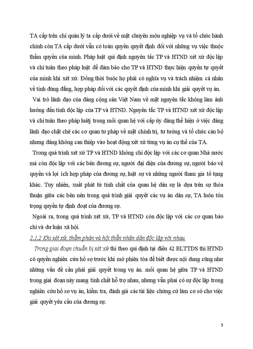 image for page Nguyên tắc thẩm phán và hội thẩm nhân dân độc lập và chỉ tuân theo pháp luật trong tố tụng dân sự và việc đảm bảo thực hiện nguyên tắc này