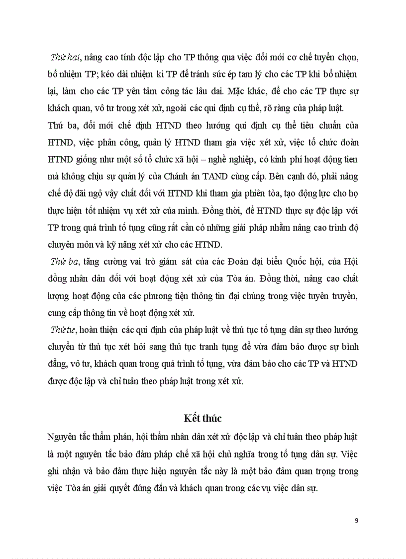 image for page Nguyên tắc thẩm phán và hội thẩm nhân dân độc lập và chỉ tuân theo pháp luật trong tố tụng dân sự và việc đảm bảo thực hiện nguyên tắc này