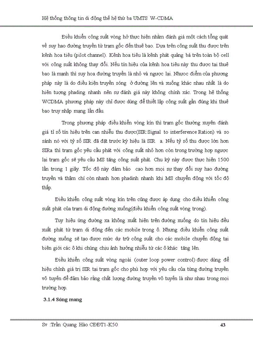 image for page Hệ thống thông tin di động thế hệ thứ ba UMTS W CDMA