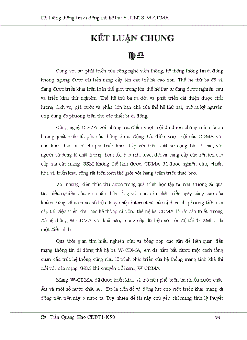 image for page Hệ thống thông tin di động thế hệ thứ ba UMTS W CDMA