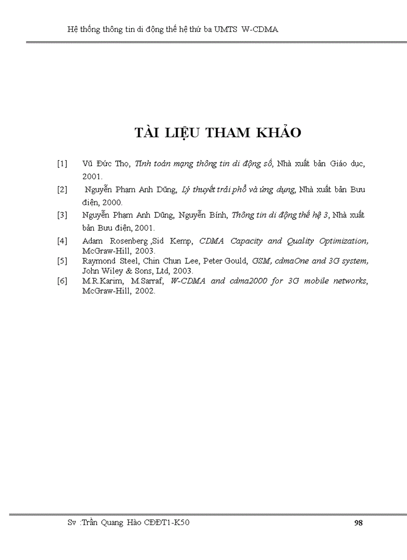 image for page Hệ thống thông tin di động thế hệ thứ ba UMTS W CDMA