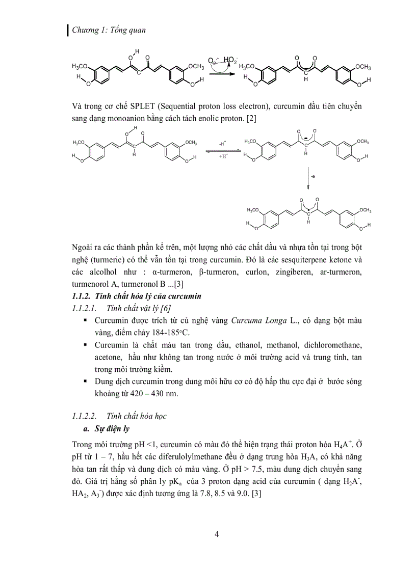image for page Tách và tinh chế các dẫn xuất curcuminoid trích từ củ nghệ vàng Curcuma longa L
