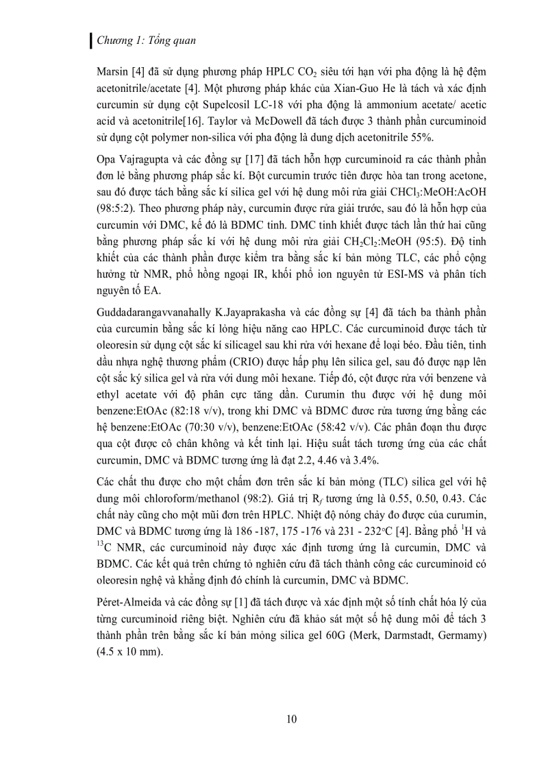 image for page Tách và tinh chế các dẫn xuất curcuminoid trích từ củ nghệ vàng Curcuma longa L