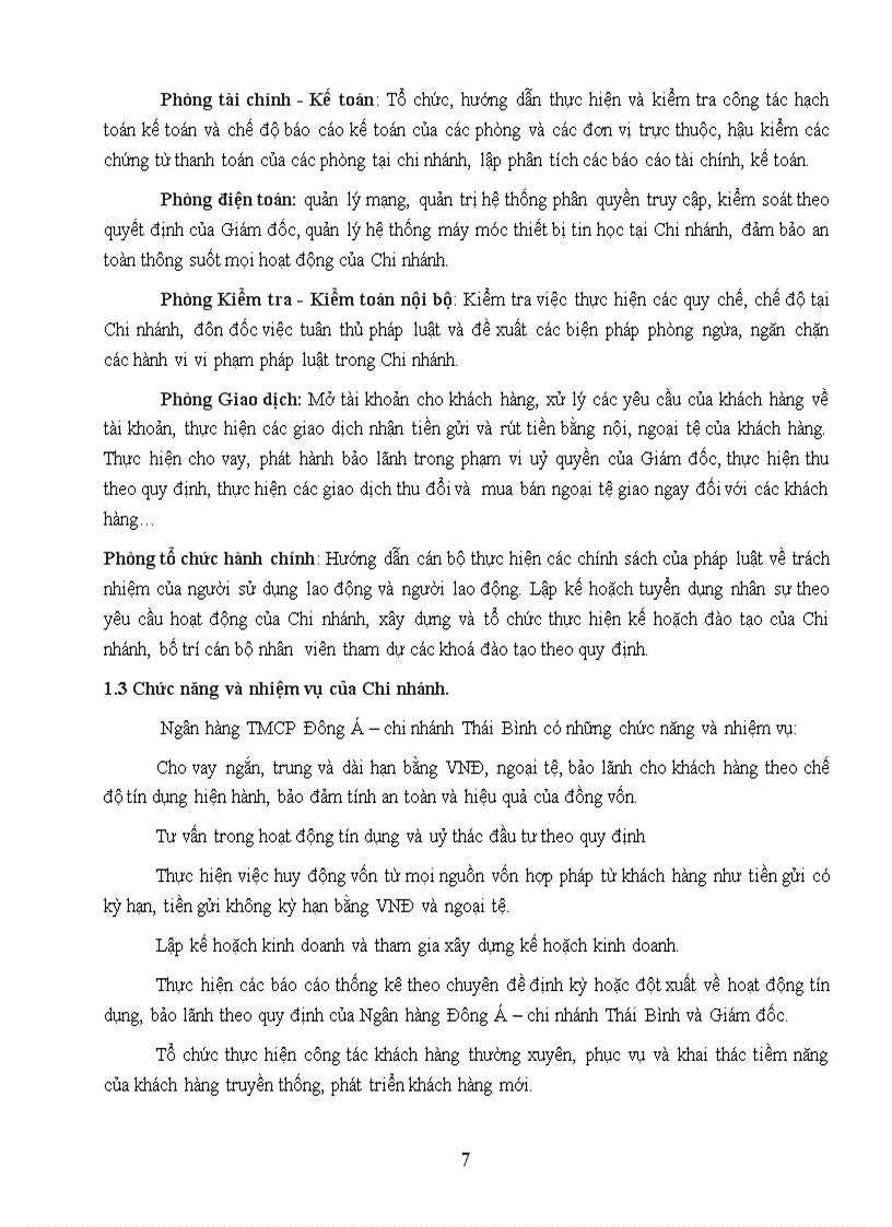 image for page Một số giải pháp nhằm nâng cao chất lượng hoạt động tín dụng tại Ngân hàng thương mại cổ phần Đông Á CN Thái Bình