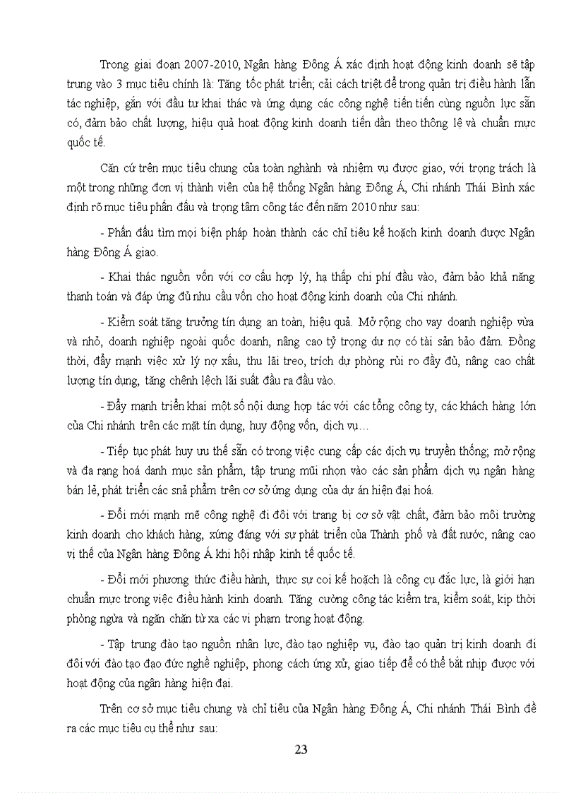 image for page Một số giải pháp nhằm nâng cao chất lượng hoạt động tín dụng tại Ngân hàng thương mại cổ phần Đông Á CN Thái Bình