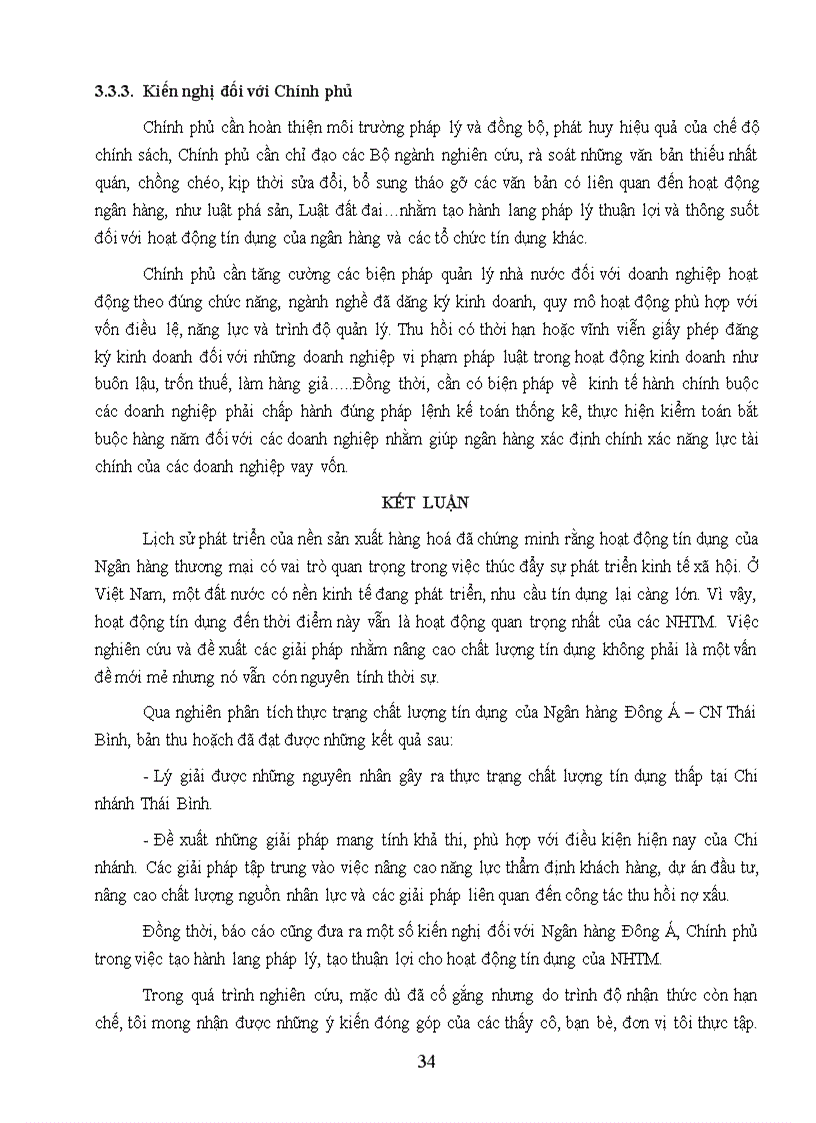image for page Một số giải pháp nhằm nâng cao chất lượng hoạt động tín dụng tại Ngân hàng thương mại cổ phần Đông Á CN Thái Bình