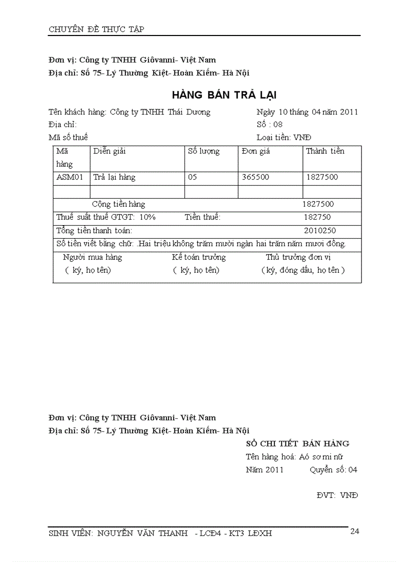 image for page Hạch toán kế toán tiêu thụ và xác định kết quả kinh doanh tại công ty TNHH Gioovanni Việt Nam