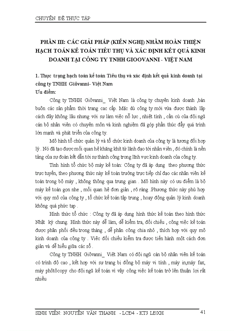 image for page Hạch toán kế toán tiêu thụ và xác định kết quả kinh doanh tại công ty TNHH Gioovanni Việt Nam