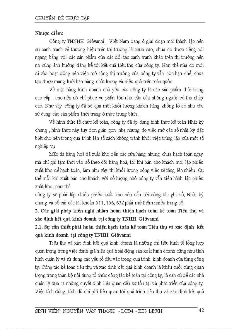 image for page Hạch toán kế toán tiêu thụ và xác định kết quả kinh doanh tại công ty TNHH Gioovanni Việt Nam