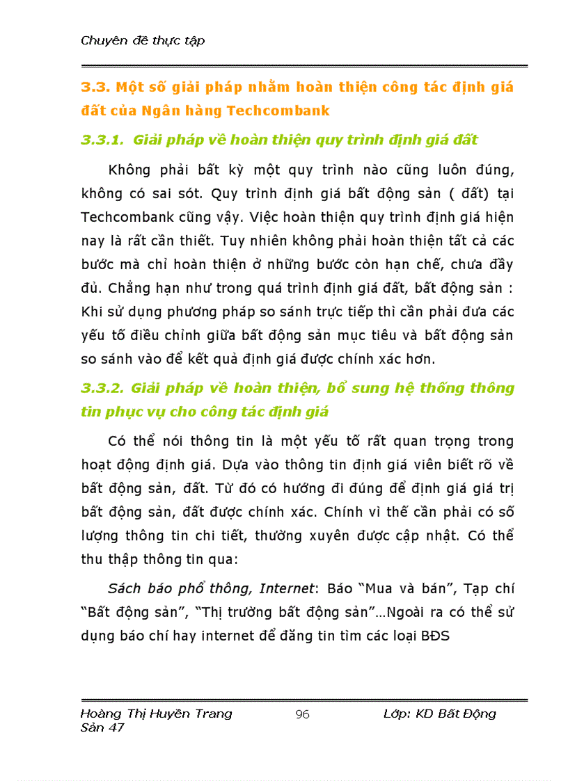 image for page Hoàn thiện công tác định giá đất tại ngân hàng tmcp kỹ thương TechcomBank