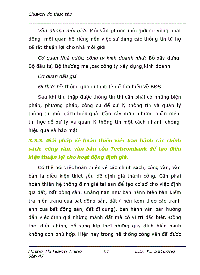 image for page Hoàn thiện công tác định giá đất tại ngân hàng tmcp kỹ thương TechcomBank