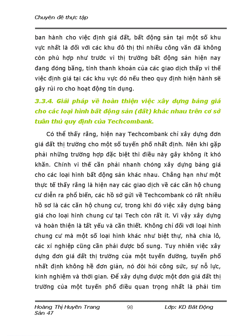 image for page Hoàn thiện công tác định giá đất tại ngân hàng tmcp kỹ thương TechcomBank