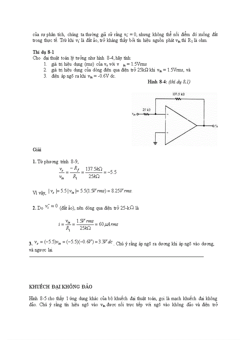 Mạch ứng dụng OPAMP