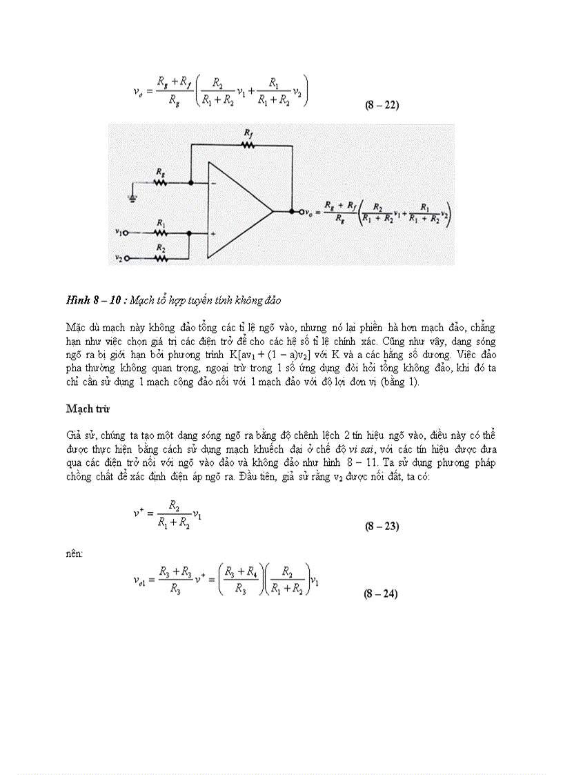 image for page Mạch ứng dụng OPAMP