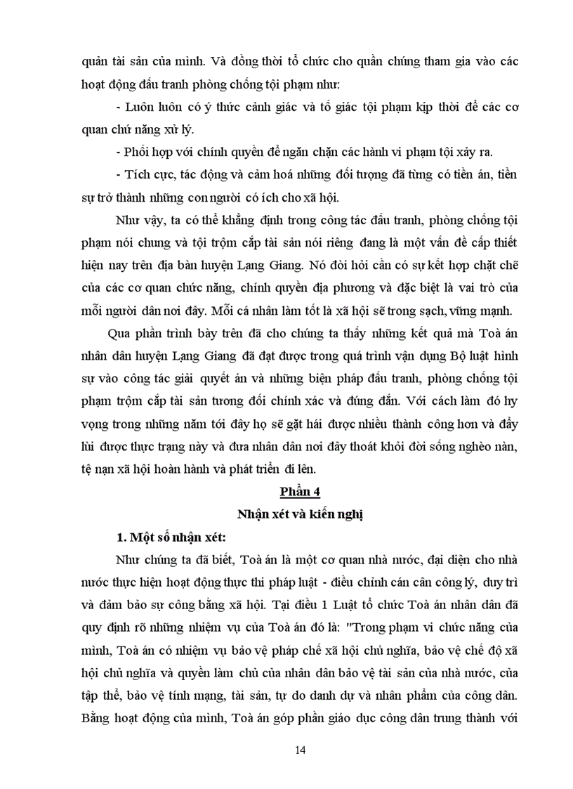 image for page Tội trộm cắp tài sản và thực tiễn xét xử tội phạm này tại địa phương