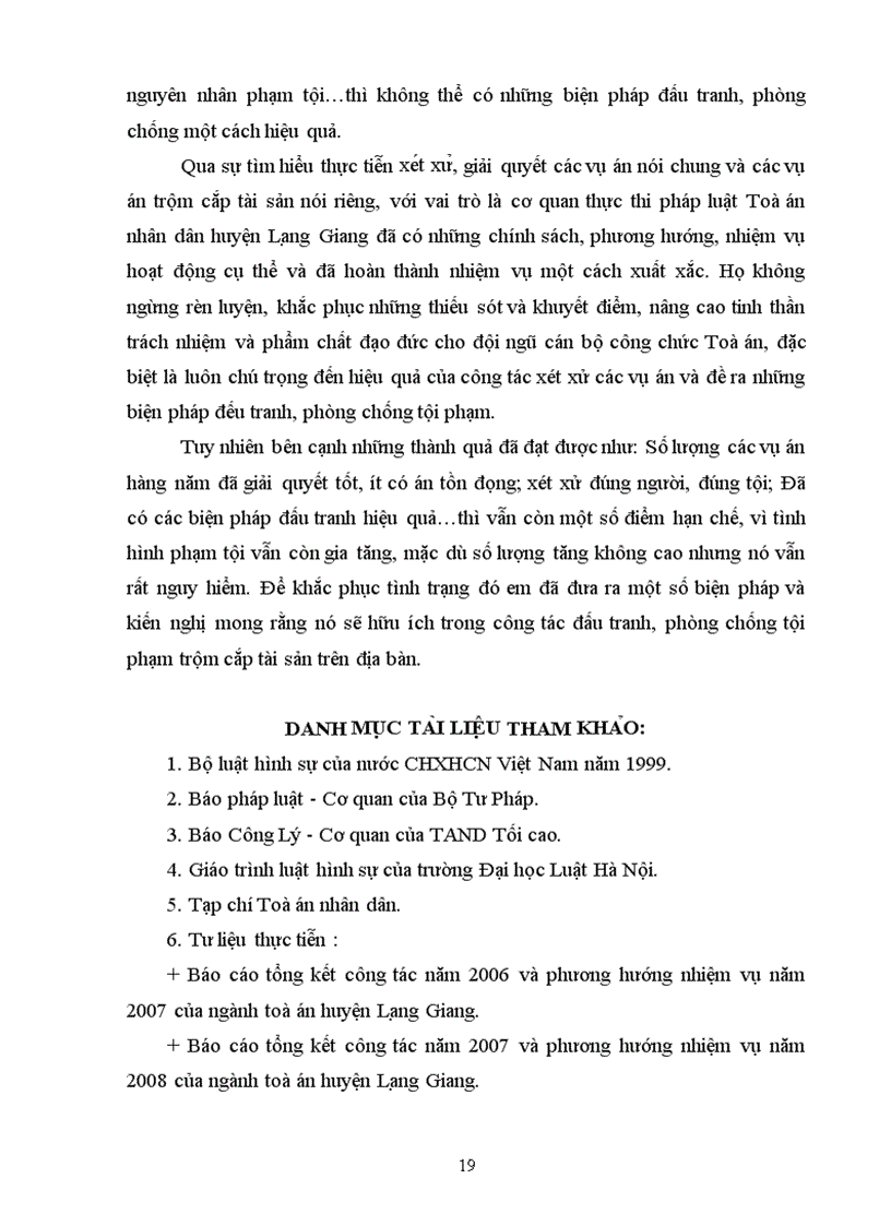 image for page Tội trộm cắp tài sản và thực tiễn xét xử tội phạm này tại địa phương