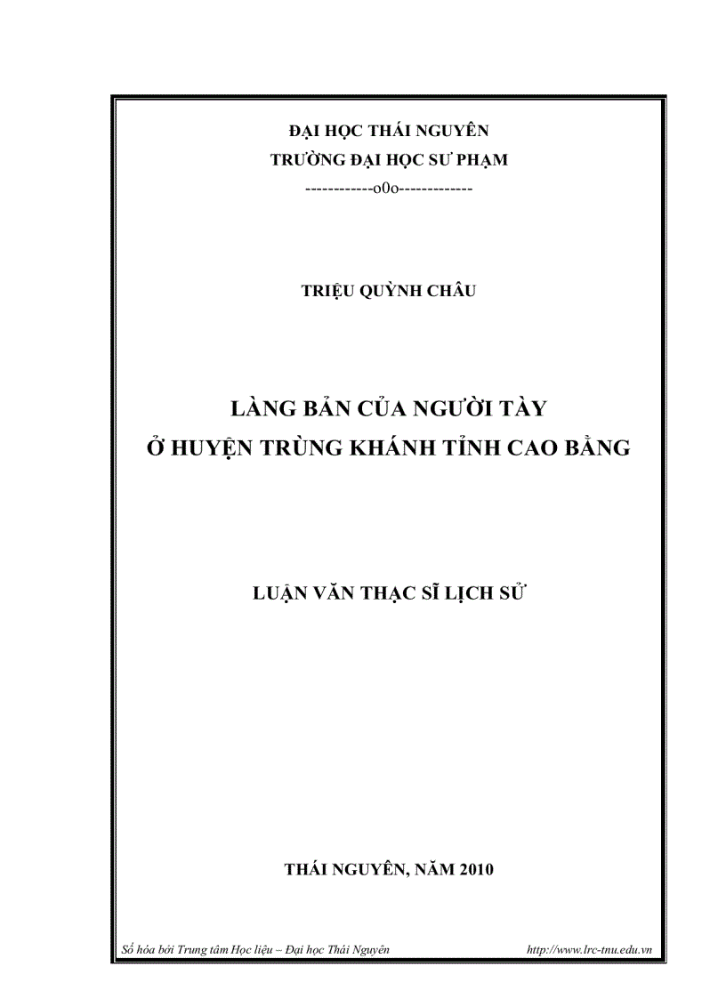image for page Làng bản của người tày ở huyện trùng khánh tỉnh cao bằng