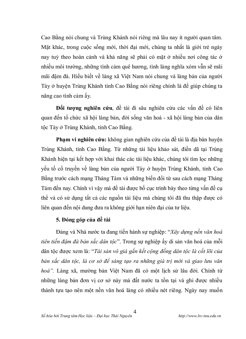 image for page Làng bản của người tày ở huyện trùng khánh tỉnh cao bằng