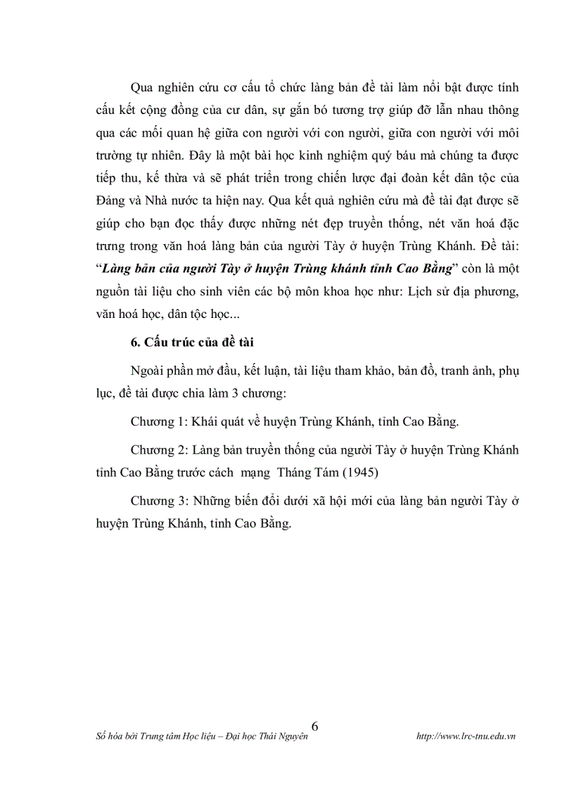 image for page Làng bản của người tày ở huyện trùng khánh tỉnh cao bằng