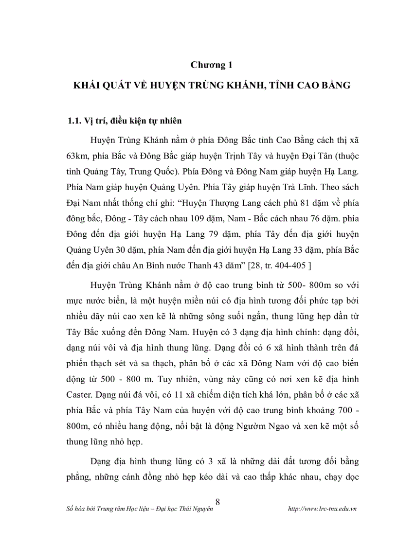 image for page Làng bản của người tày ở huyện trùng khánh tỉnh cao bằng