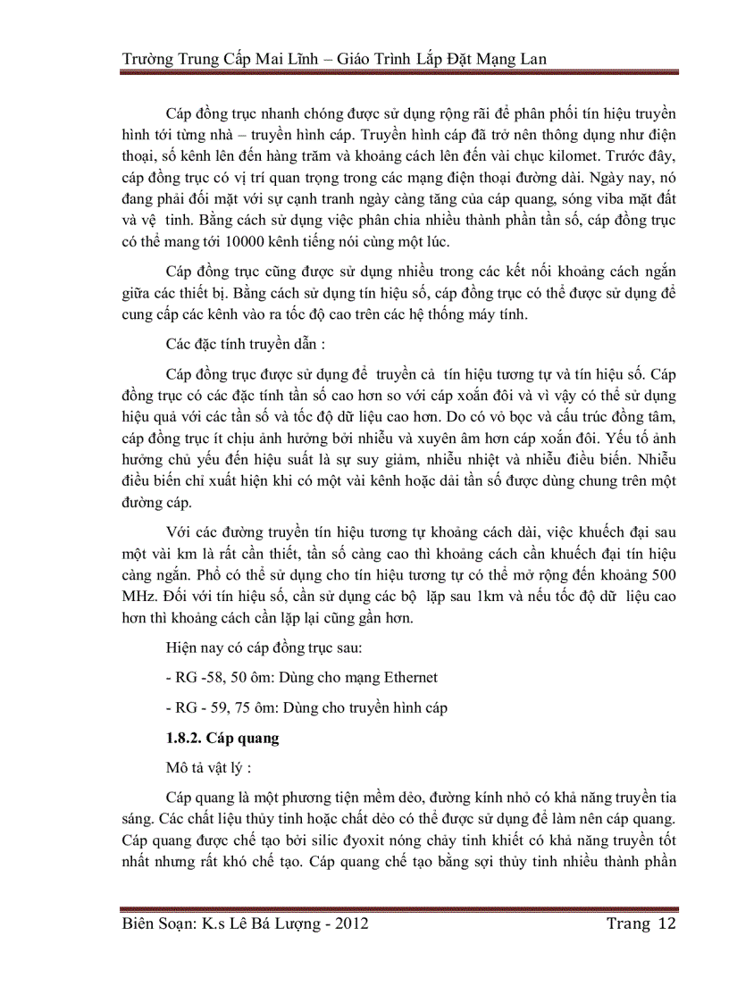 image for page Tài liệu LẮP ĐẶT MẠNG LAN