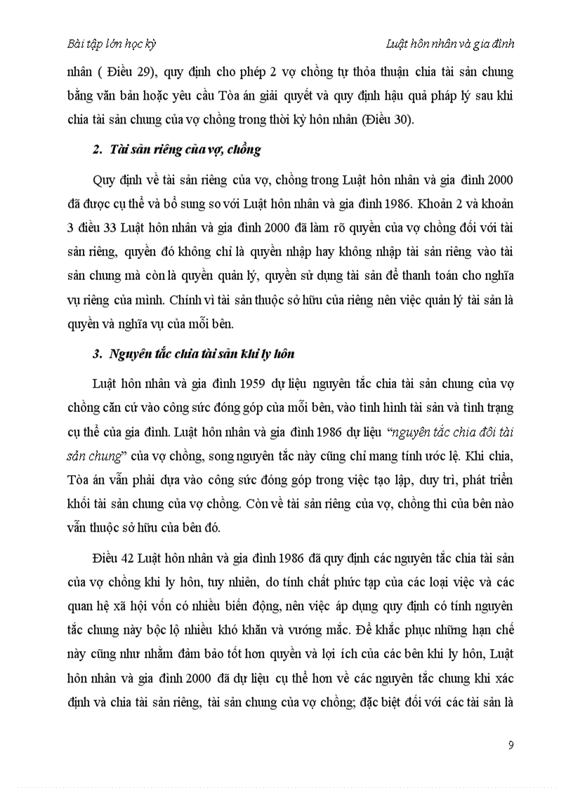 image for page Nêu và lý giải những điểm khác nhau giữa chế độ tài sản của vợ chồng theo Luật hôn nhân và gia đình năm 1959 Luật hôn nhân và gia đình năm 1986 và Luật hôn nhân và gia đình năm 2000