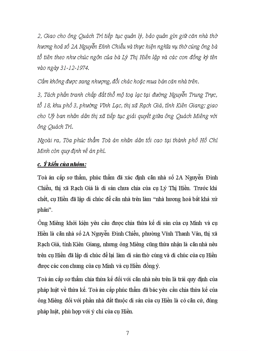 image for page BT nhom DS1 Tìm hiểu ba vụ việc tranh chấp về di sản dùng vào việc thờ cúng 8đ