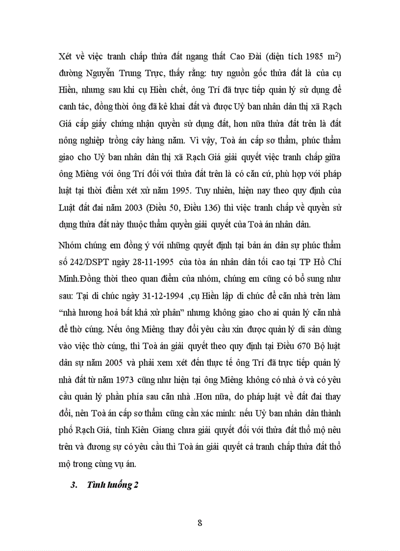 image for page BT nhom DS1 Tìm hiểu ba vụ việc tranh chấp về di sản dùng vào việc thờ cúng 8đ