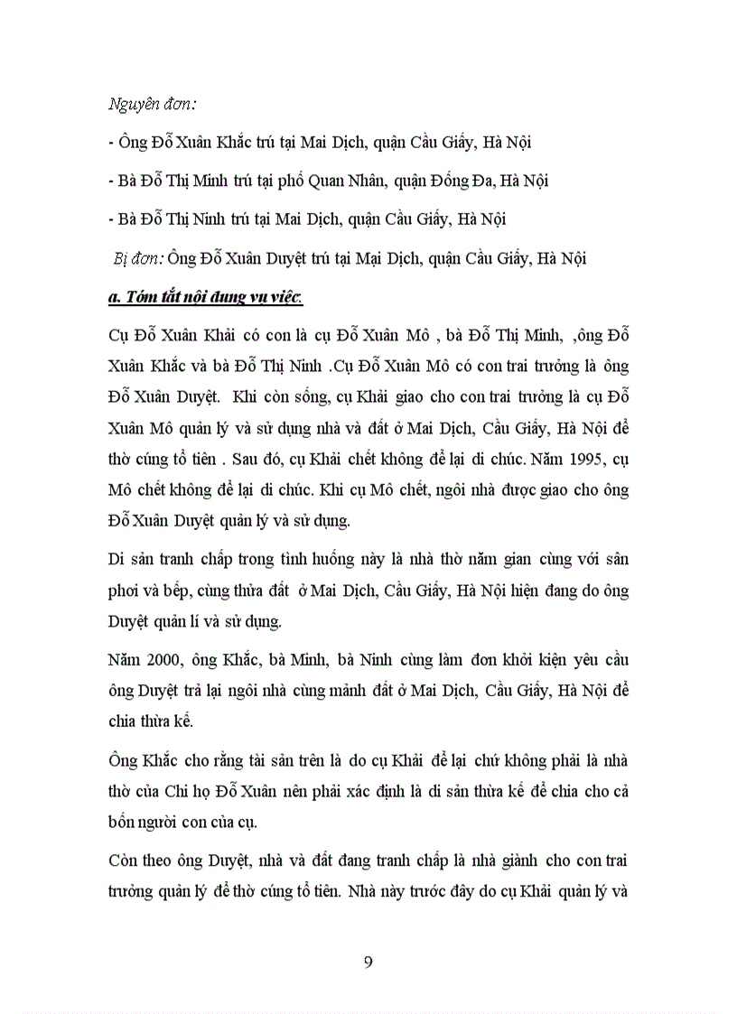 image for page BT nhom DS1 Tìm hiểu ba vụ việc tranh chấp về di sản dùng vào việc thờ cúng 8đ