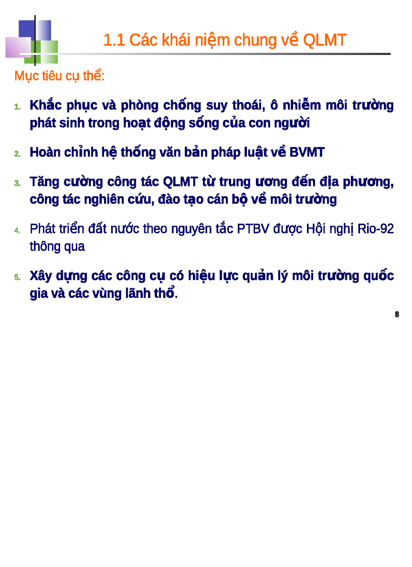 image for page Quản lý chất lượng môi trường