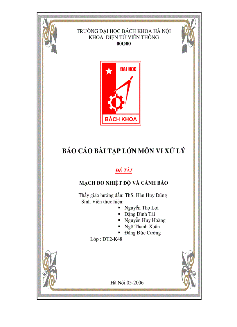 image for page Đo và khống chế nhiệt độ với PIC16F877