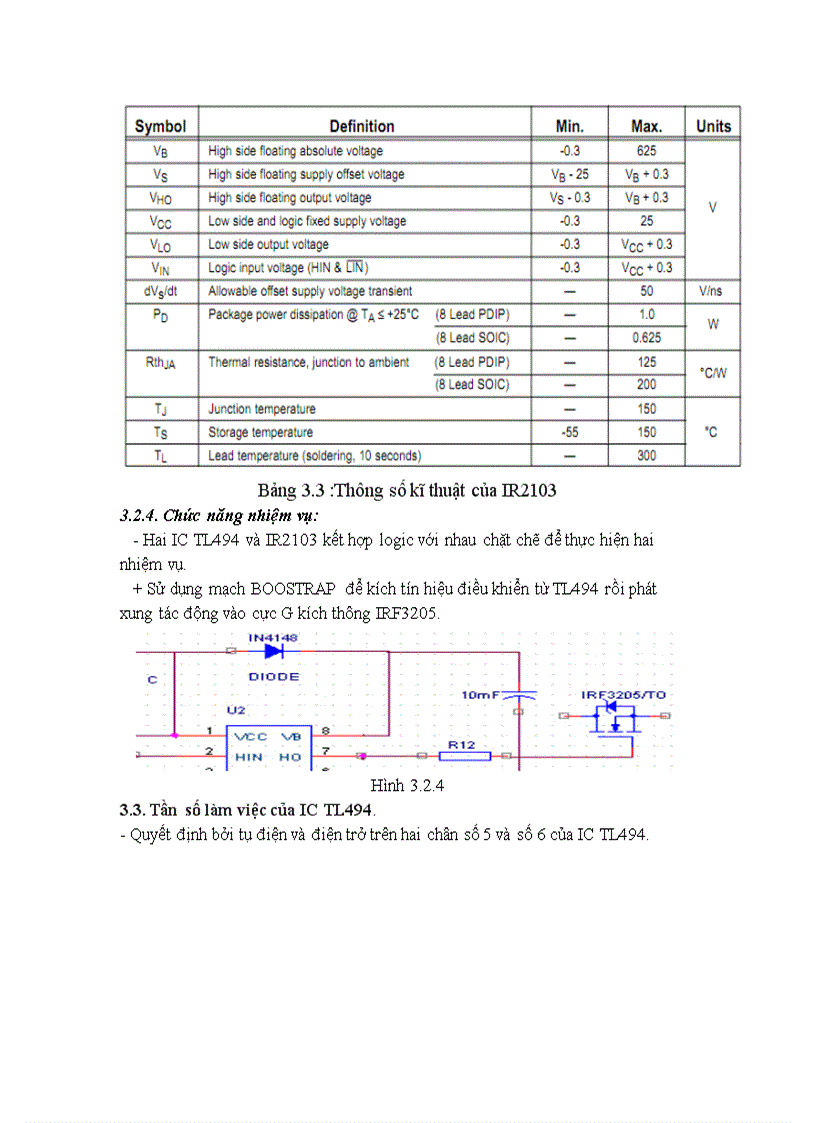 image for page Báo cáo Ứng dụng TL494 thiết kế mạch DC DC Buck converter DHBKHN