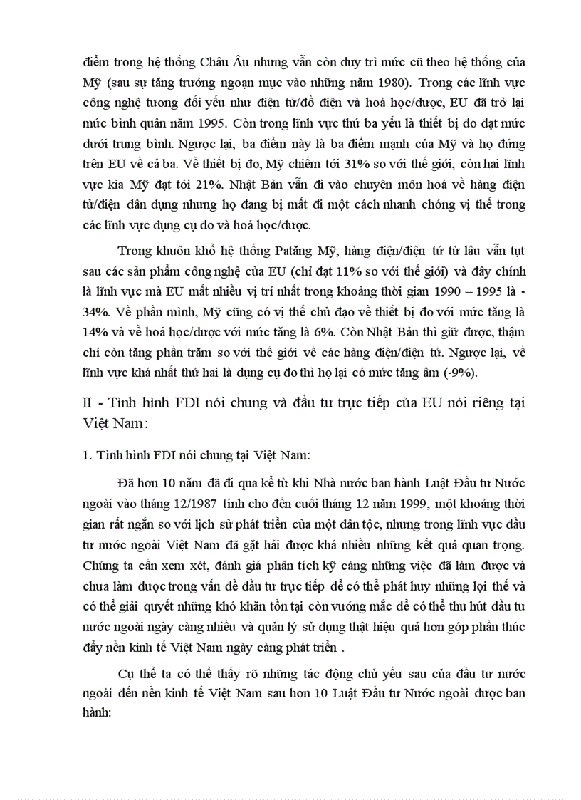 image for page Thực trạng và triển vọng Đầu tư trực tiếp của EU vào Việt Nam