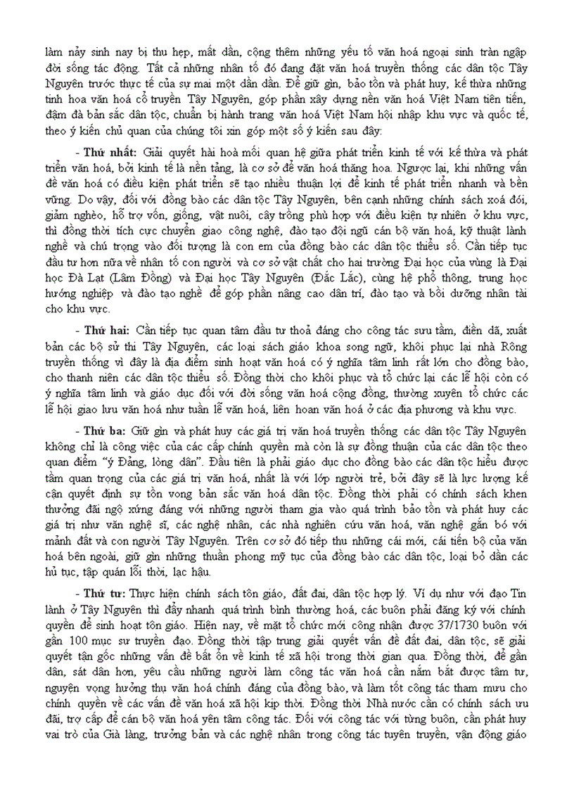 image for page Giữ gìn và phát huy bản sắc văn hoá các dân tộc tây nguyên trước bối cảnh toàn cầu hoá