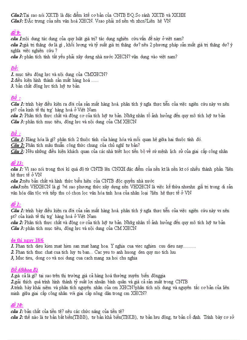 image for page Đề thi Triết 2 trường Đại Học Thương Mại