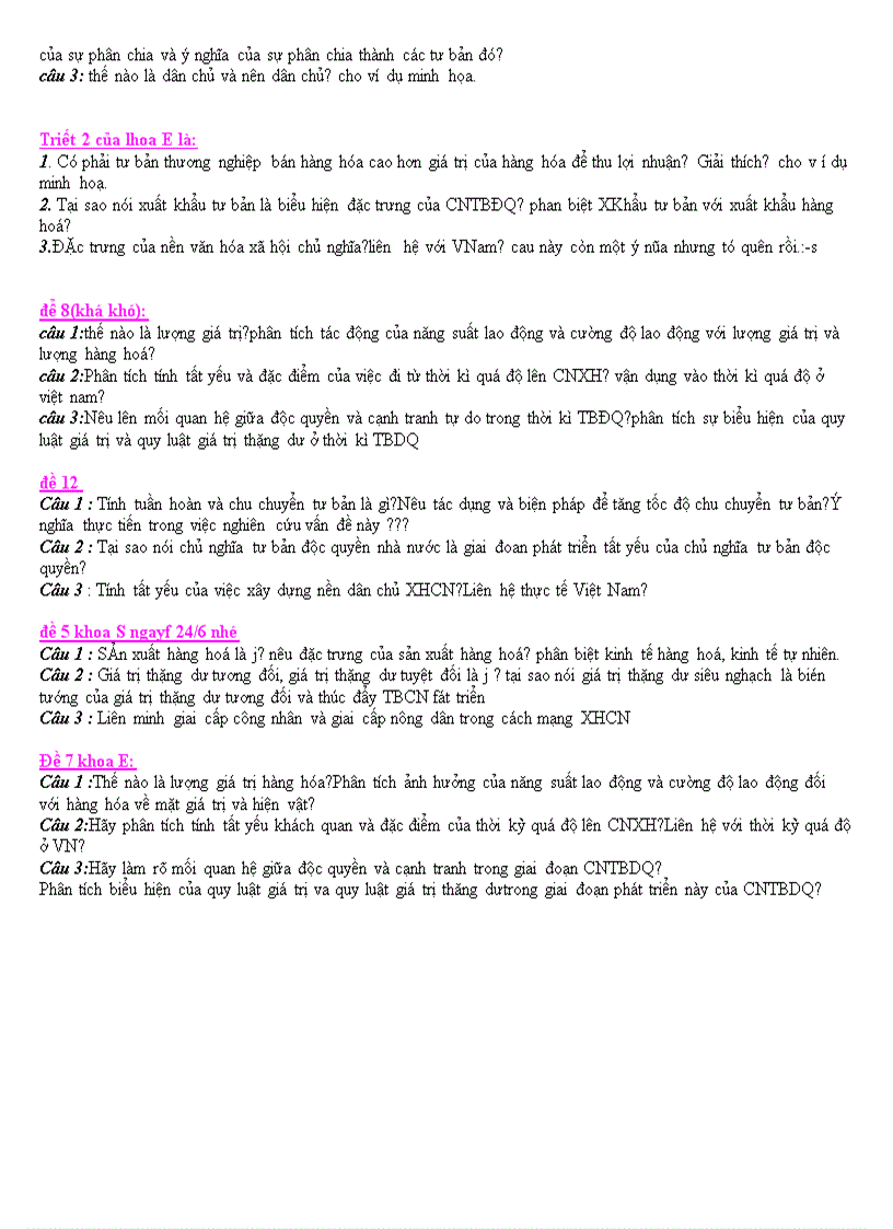 image for page Đề thi Triết 2 trường Đại Học Thương Mại
