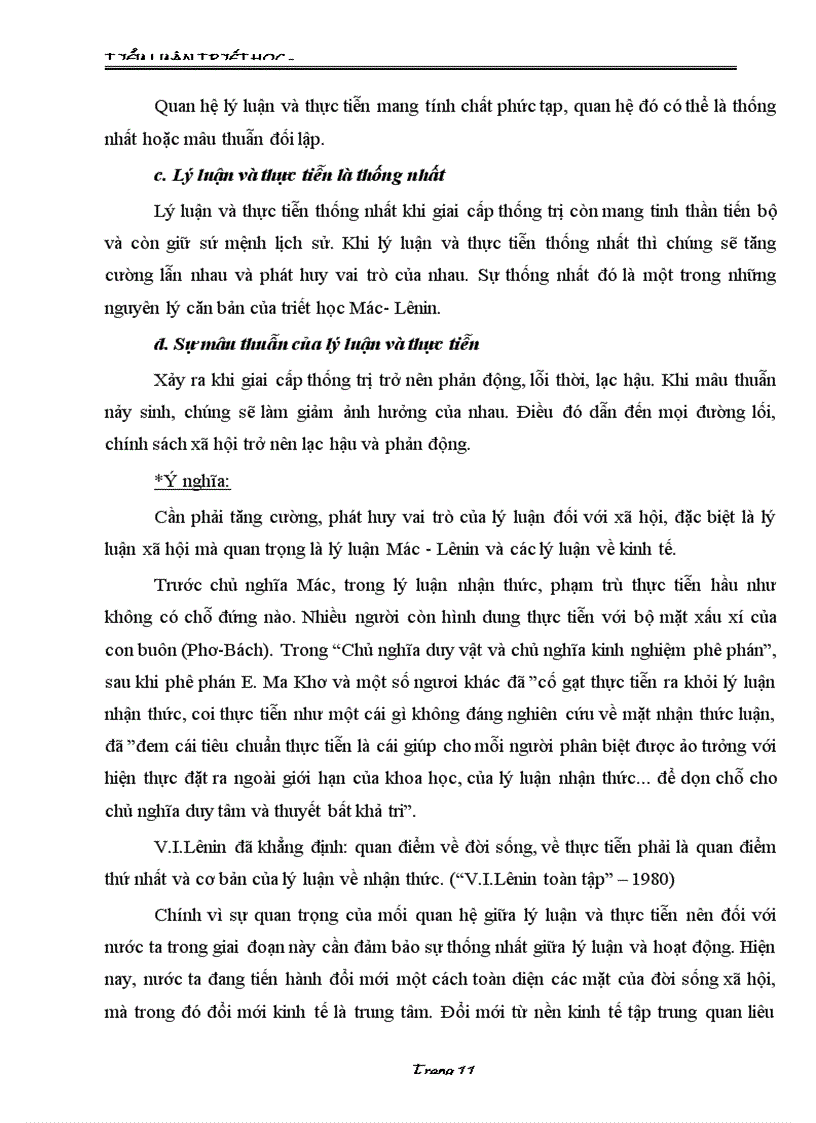 image for page Mối quan hệ giữa lý luận và thực tiễn trong chủ nghĩa mác lênin