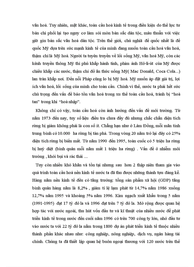 image for page Vận dụng nguyên lý triết học để phân tích làm rõ thực trạng của nền kinh tế Việt Nam trước xu thế toàn cầu hoá