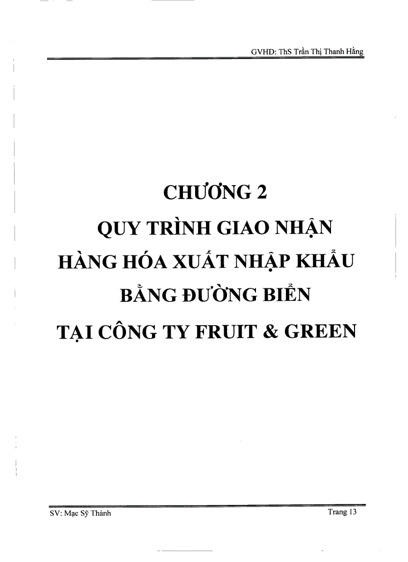 image for page Tìm hiểu quy trình giao nhận hàng hoá xuất nhập khẩu bằng đường biển và đề xuất giải pháp nâng cao hiệu quả kinh doanh tại Fruit And Green