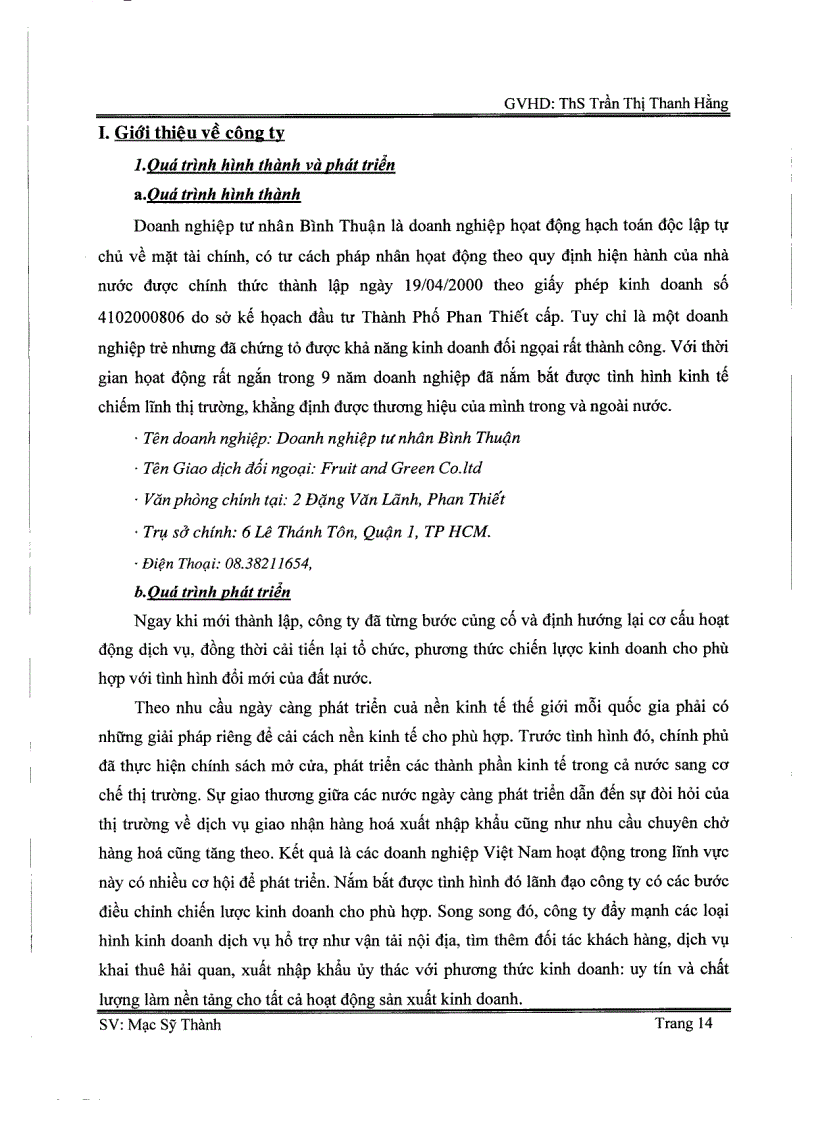 image for page Tìm hiểu quy trình giao nhận hàng hoá xuất nhập khẩu bằng đường biển và đề xuất giải pháp nâng cao hiệu quả kinh doanh tại Fruit And Green