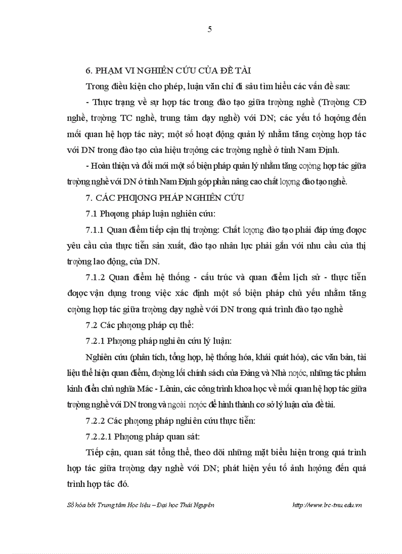 image for page Biện pháp quản lý nhằm tăng cường hợp tác với doanh nghiệp trong đào tạo của các trường nghề ở tỉnh nam định